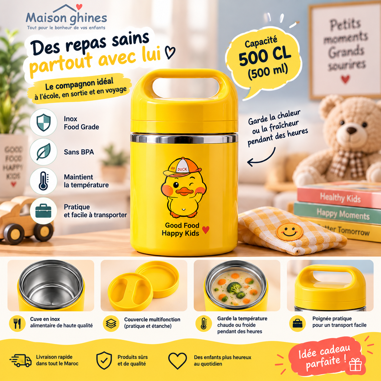 Lunch Box Jaune